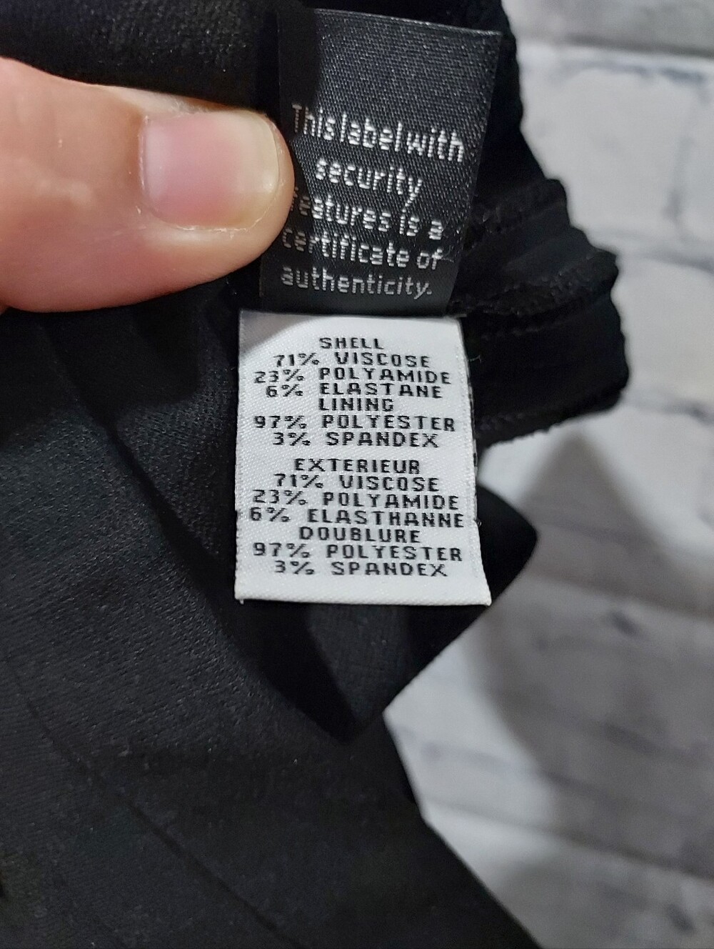 Diane Von Furstenberg Size 6 Ponte Black Pants Side Zip Career Office Business - Picture 14 of 16